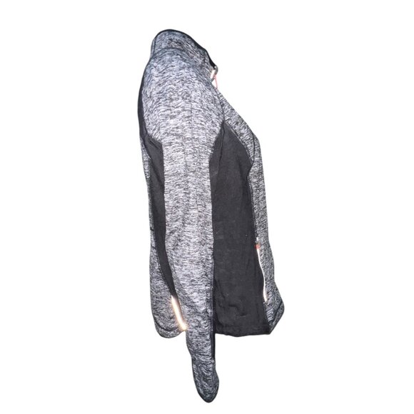 Tangerine Black Full-Zip Athletic Jacket Sz XL Reflective Accents High Neck And - Picture 5 of 11